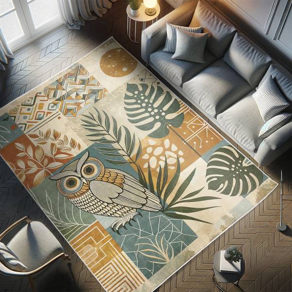 Kurzflorteppich Savua Polyester - Mehrfarbig - 60 x 152 cm