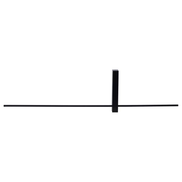 Wandleuchte Segin Aluminium - Schwarz - Tiefe: 90 cm