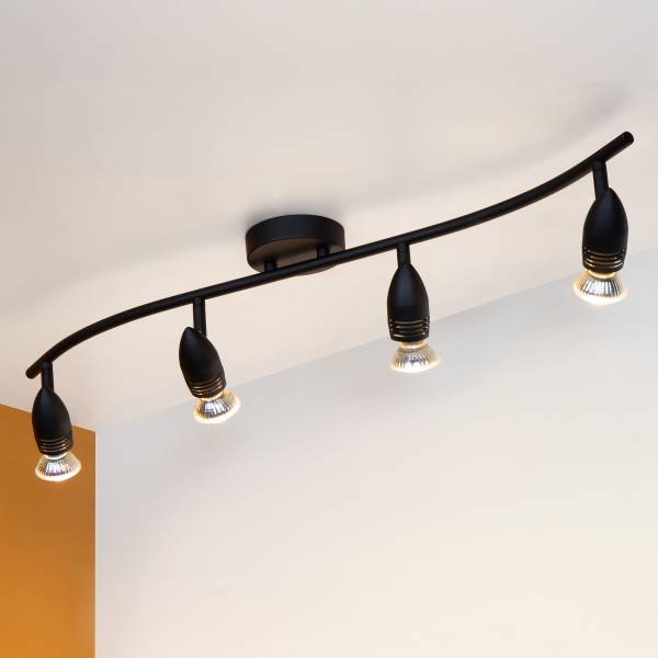 Deckenleuchte Caro Typ C Eisen - Schwarz