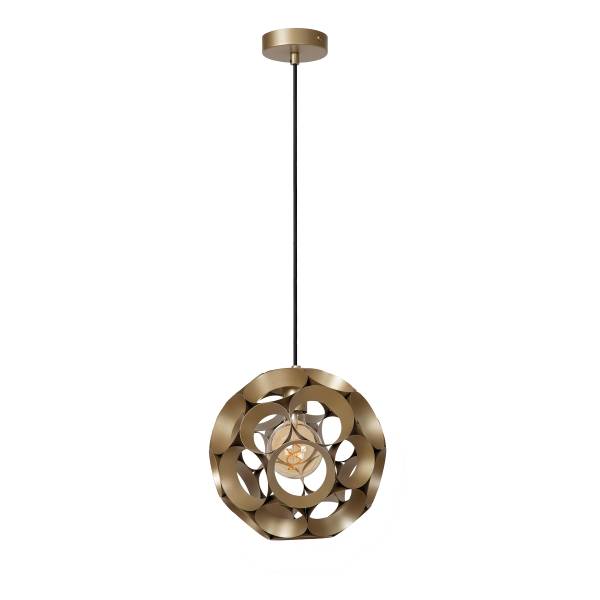 Pendelleuchte Hannelore Eisen - Gold - Durchmesser: 30 cm