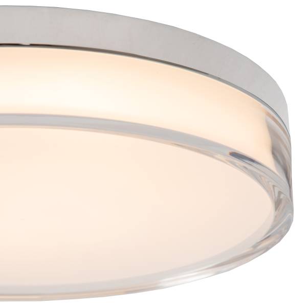 Badleuchte Plano Acrylglas - Transparent - Durchmesser: 28 cm