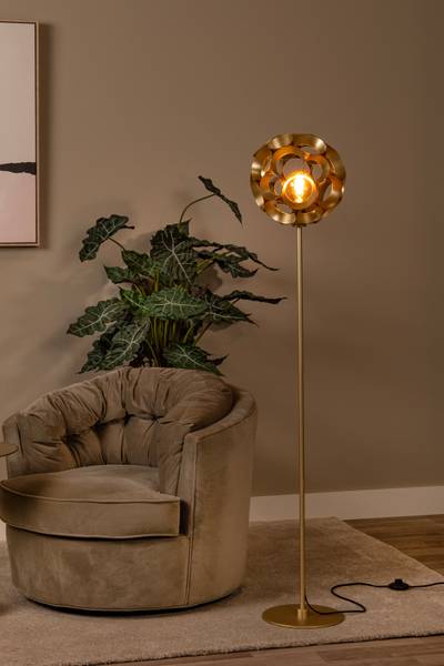 Stehleuchte Hannelore Eisen - Gold