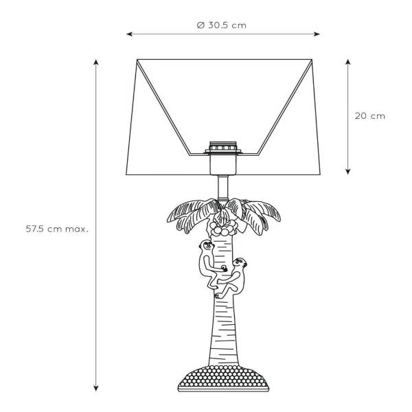 Tischleuchte Coconut Polypropylen - Gold