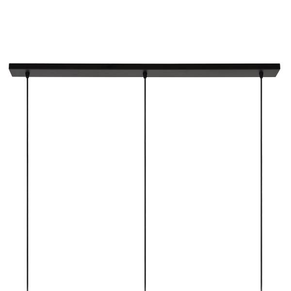 Pendelleuchte Singala Typ B Opalglas - Schwarz / Gold