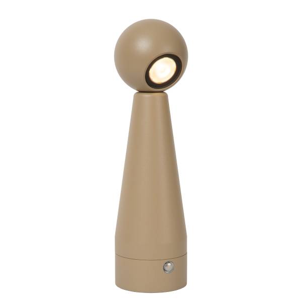 Akku-Tischleuchte Ipsos Aluminium - Beige
