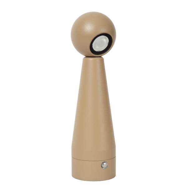 Akku-Tischleuchte Ipsos Aluminium - Beige
