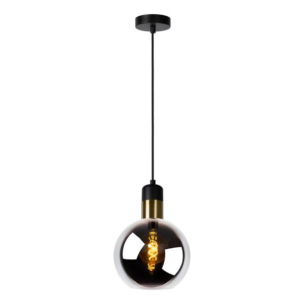 Suspension Julius type A verre opalin - gris - Diamètre : 20 cm