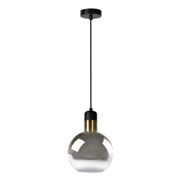 Suspension Julius type A verre opalin - gris - Diamètre : 20 cm