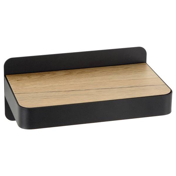 LED Wandleuchte Atkin Eisen - Schwarz