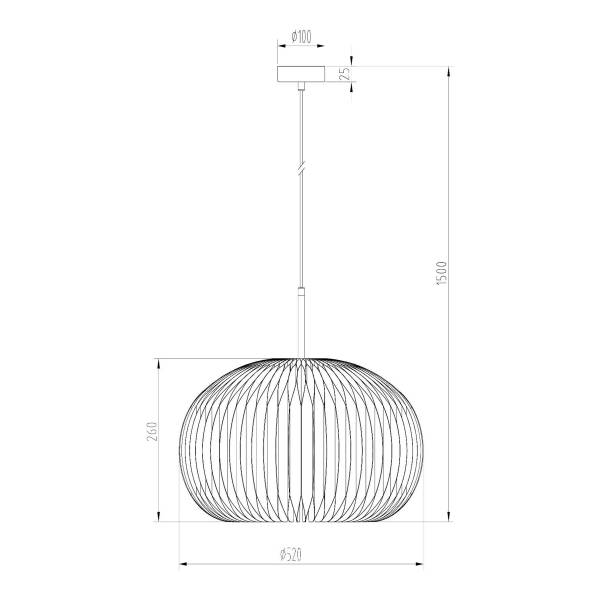 Pendelleuchte Armoni Papier - Schwarz