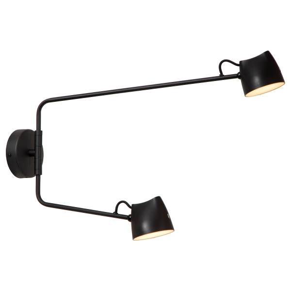 LED Wandleuchte Milne Typ B Eisen - Schwarz