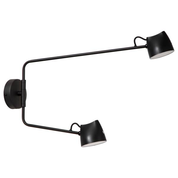 LED Wandleuchte Milne Typ B Eisen - Schwarz