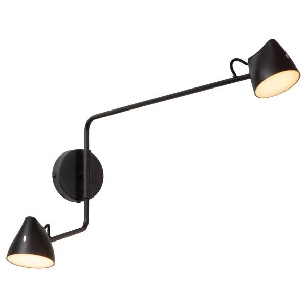 LED Wandleuchte Milne Typ B Eisen - Schwarz