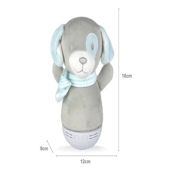 Tischleuchte Dolly Dog ABS - Grau