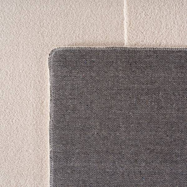 Tapis poils courts Pompei 1614 Microfibre / coton - Crème - 80 x 150 cm