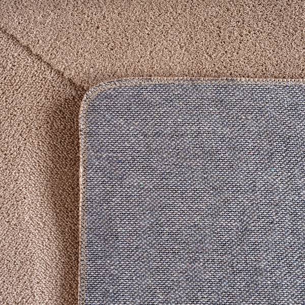 Tapis poils courts Pompei 1613 Microfibre / coton - Beige - 120 x 170 cm