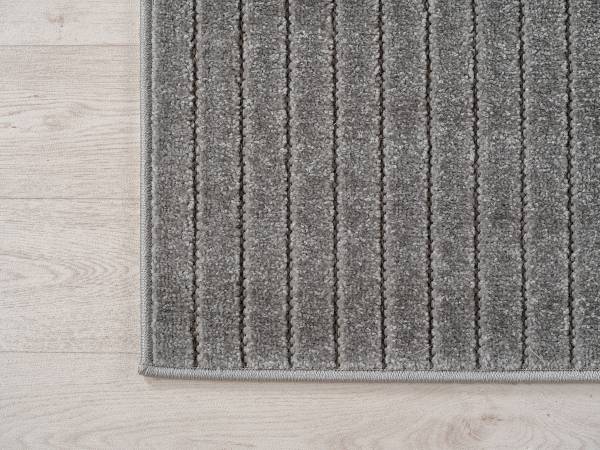 Kurzflorteppich Nova 1202 Polypropylen - Silber - 240 x 340 cm