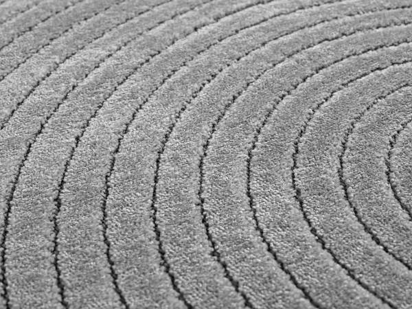Kurzflorteppich Nova 1201 Polypropylen - Silber - 280 x 370 cm