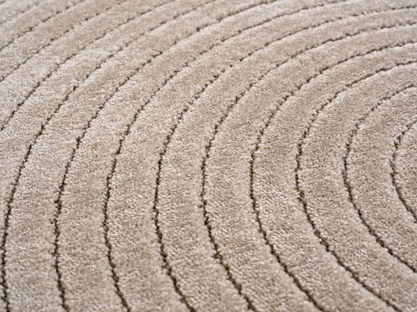 Laagpolig vloerkleed Nova 1201 polypropeen - beige - 160 x 230 cm