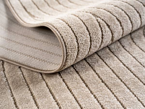 Kurzflorteppich Nova 1201 Polypropylen - Beige - 280 x 370 cm