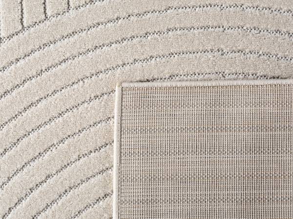 Kurzflorteppich Nova 1201 Polypropylen - Creme - 140 x 200 cm