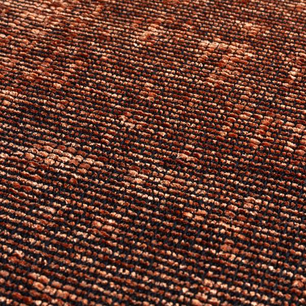 Kurzflorteppiche Space 1900 Chenille / Baumwolle - Kupfer - 200 x 290 cm