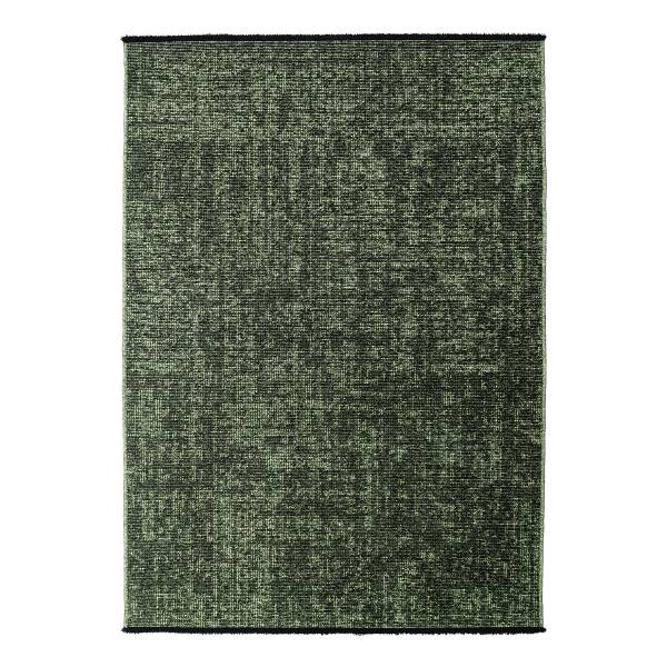 Tapis poils courts Space 1900 Chenille / coton - Vert - 160 x 230 cm