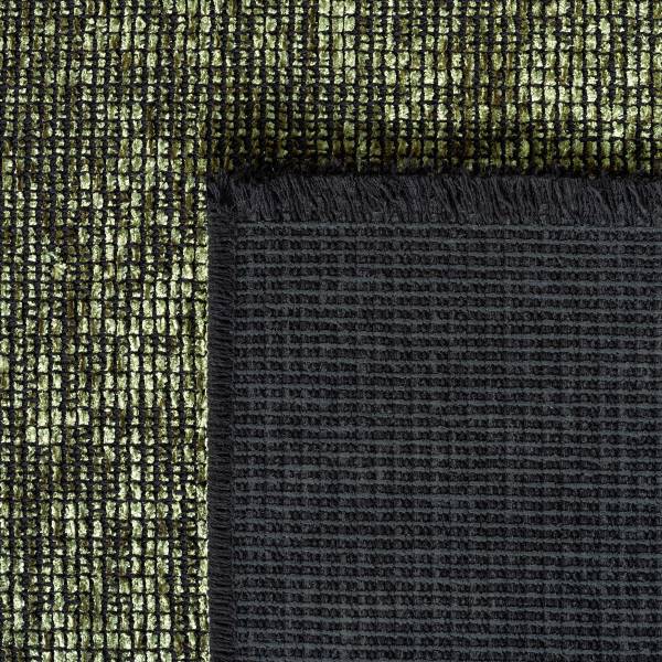 Tapis poils courts Space 1900 Chenille / coton - Vert - 160 x 230 cm
