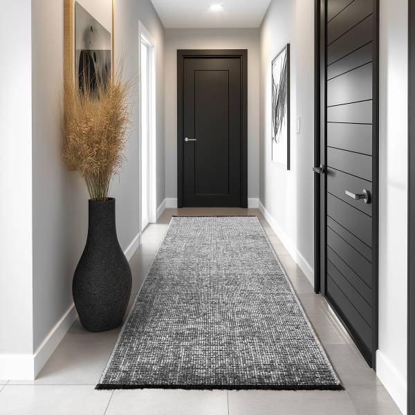 Tapis de couloir Space 1900 Chenille / coton - Gris