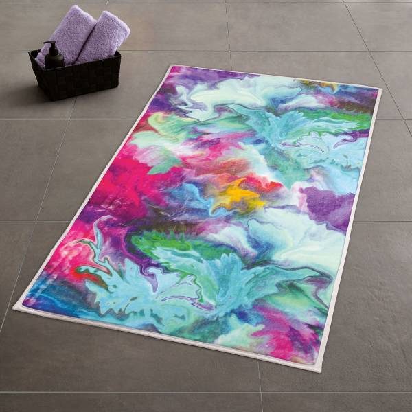 Badteppich Fusion Polyester - Multicolor - 50 x 80 cm