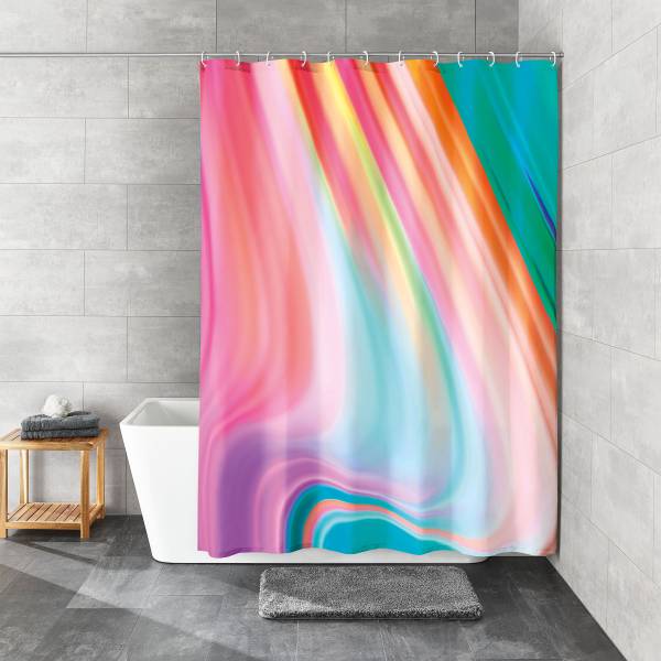 Duschvorhang Vibes Polyester - Multicolor