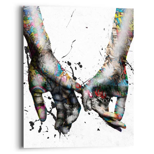 Wandbild Liebe MDF - Mehrfarbig - 40 x 50 cm