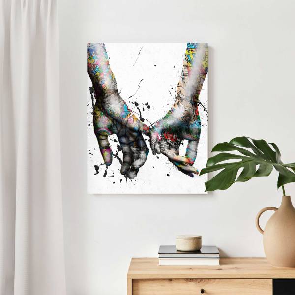 Wandbild Liebe MDF - Mehrfarbig - 40 x 50 cm