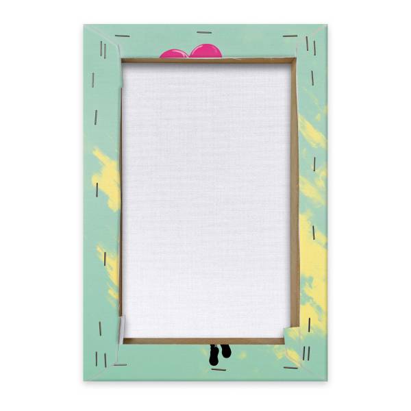 Wandbild Balloons Up Polyester- Pink - 20 x 30 cm