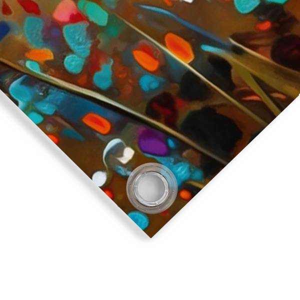 Outdoor-Poster Summer Flowers Polyester- Mehrfarbig - 60 x 80 cm