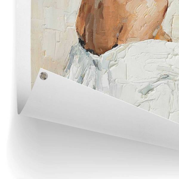 Outdoor-Poster Summer Girl Polyester- Beige - 60 x 80 cm