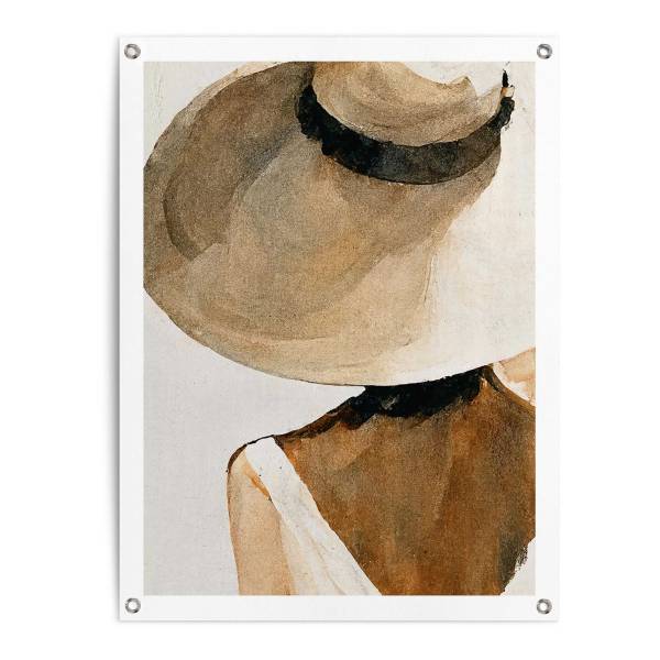 Outdoor-Poster Summer Shades Polyester- Beige - 60 x 80 cm