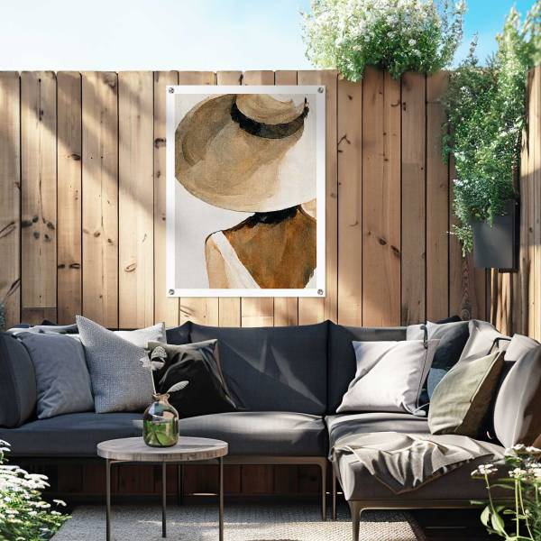 Outdoor-Poster Summer Shades Polyester- Beige - 60 x 80 cm