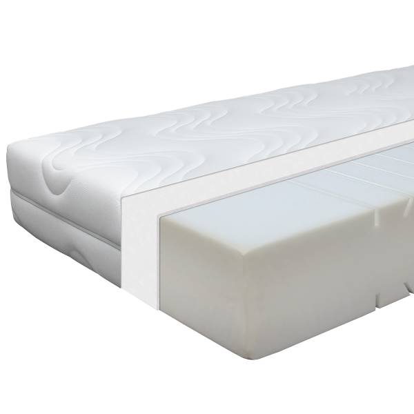 Matelas en mousse froide 7 zones Marissa Blanc - 90 x 200cm - D3 medium