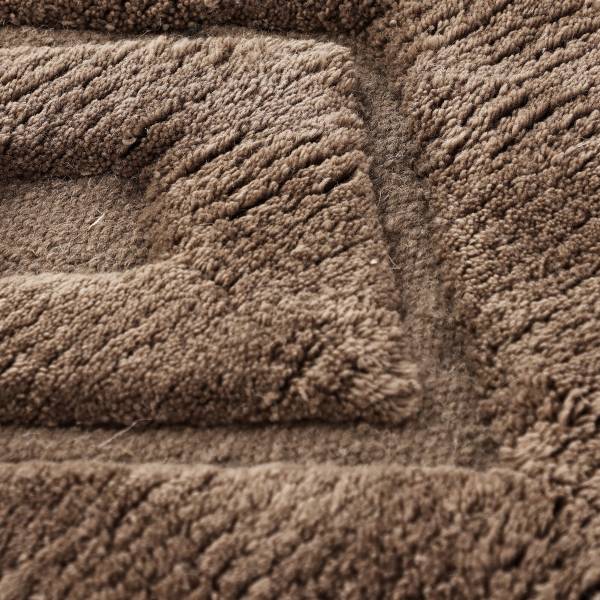 Hochflorteppich Dahlia Wolle - Braun - 160 x 230 cm