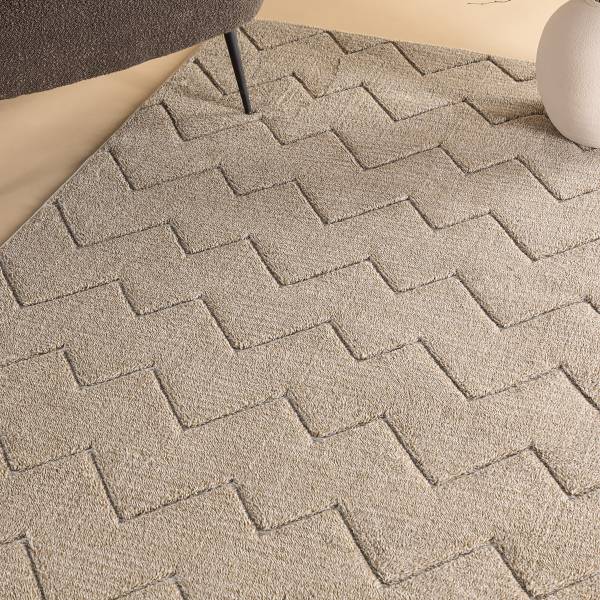 Hochflorteppich Fia Polyester - Braun