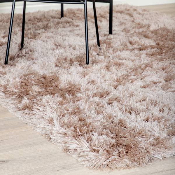 Hochflorteppich Grace Polyester - Beige - 160 x 230 cm