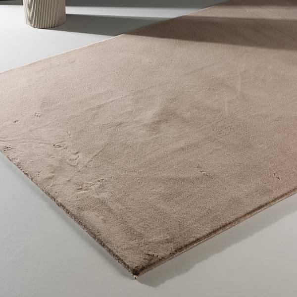 Tapis à poils longs Leni Polyester - Beige