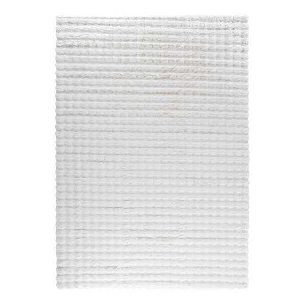 Tappeto a pelo lungo Novis Poliestere - bianco