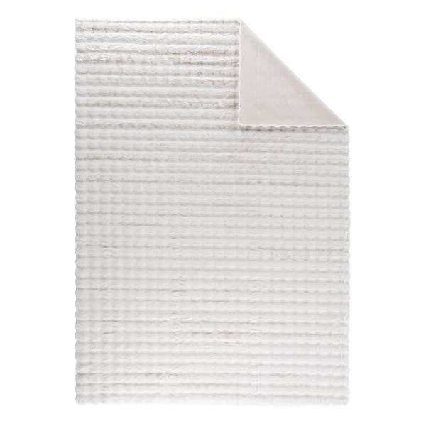Tappeto a pelo lungo Novis Poliestere - bianco