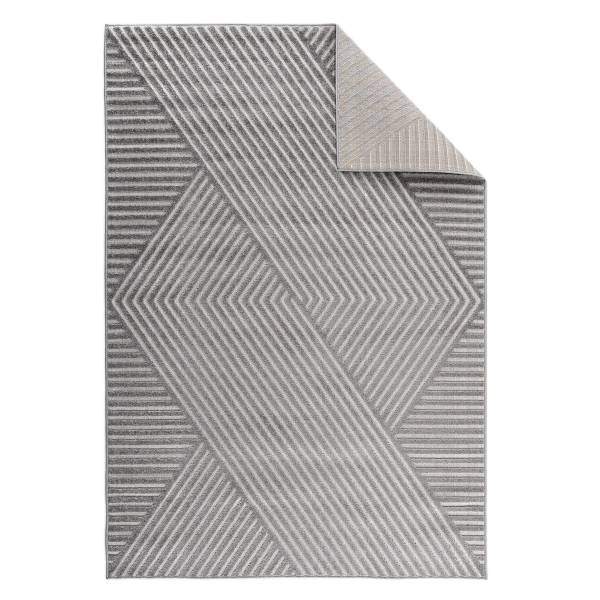 Tappeto a pelo alto Aron polipropilene - Grigio - 200 x 290 cm