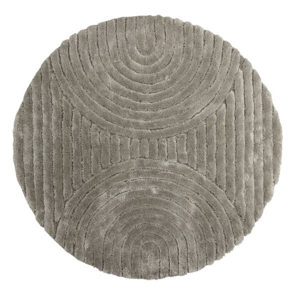 Tappeto a pelo lungo Niklas Poliestere - Grigio-beige