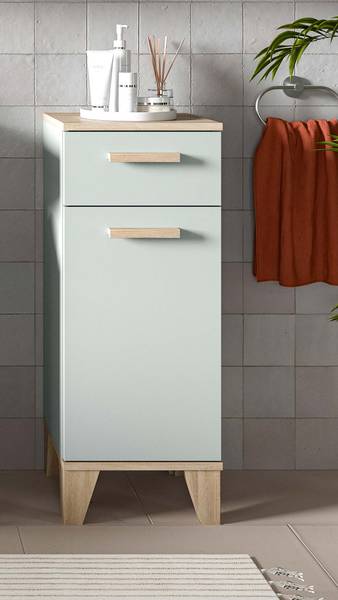 Unterschrank Star Hellgrün / Eiche Hell Dekor