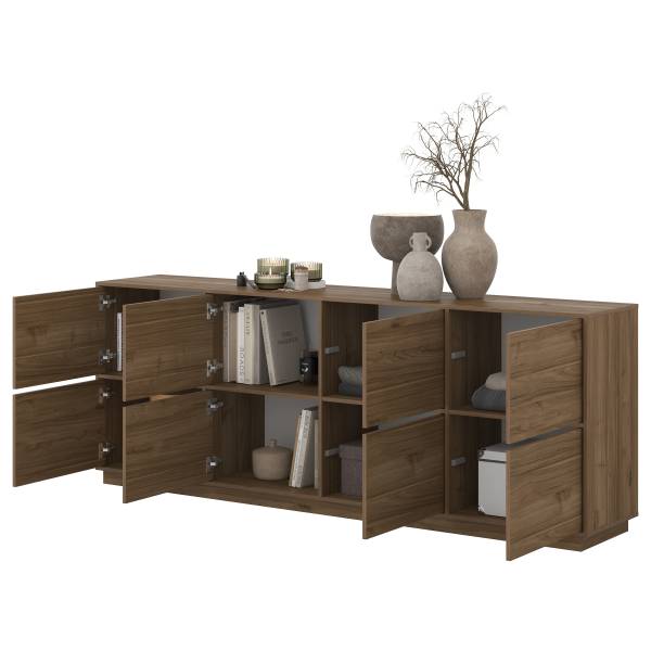 Dressoir KANA walnoothouten look
