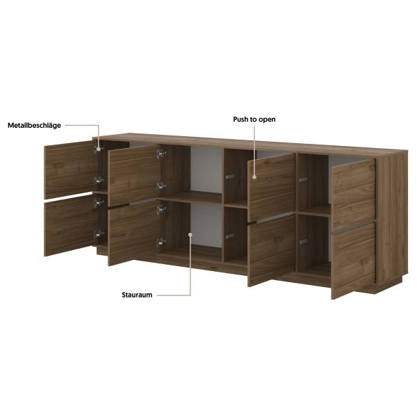 Dressoir KANA walnoothouten look
